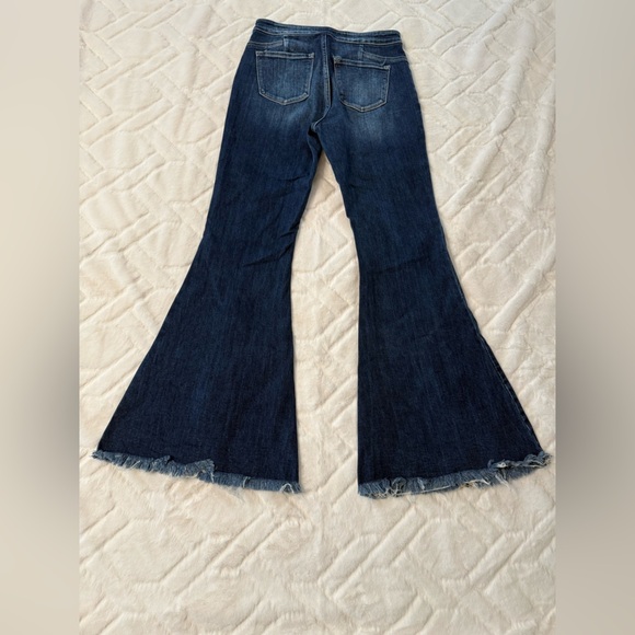KanCan Dark Blue Flare Jeans - Picture 5 of 7